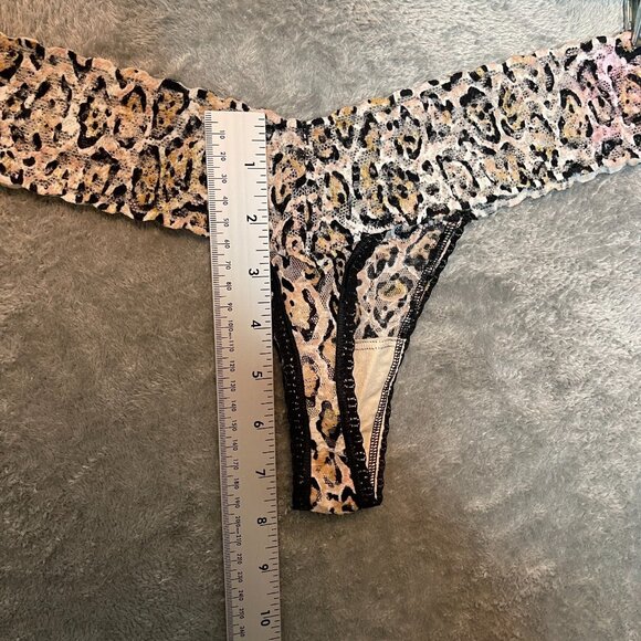 Victorias Secret Women Y2K The Lacie Animal Cheetah Leopard Print Thong One Size - Picture 9 of 10
